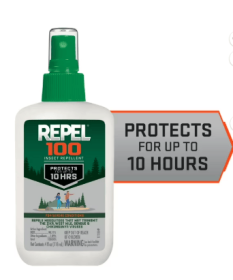 Repel 100 Insect Repellent Pump Spray with DEET, 10-Hour Protection, 4 Ounces