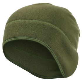 Winter Warm Ear Cover Cap Soft Men Women Ski Snowboard Cycling Skin-friendly Beanies Hiking Polar Fleece Running Windproof Hat (Color: Army green)